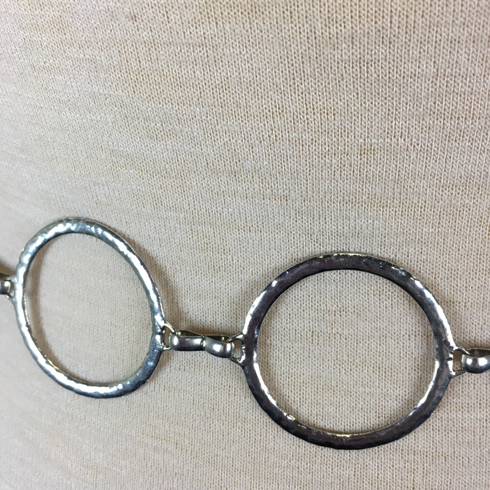 Silver Tone Hoop Go-go Belt - Picture 2 of 6